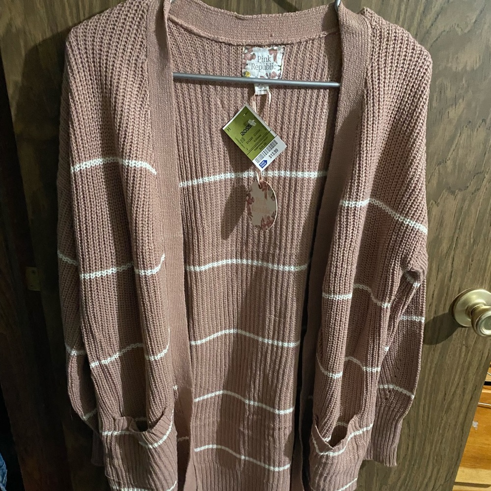 Large Creme Cardigan